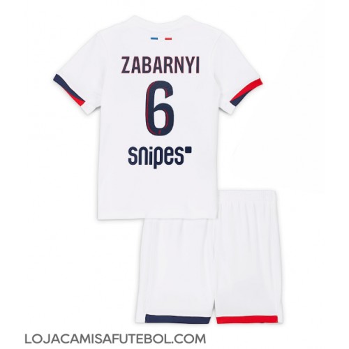 Camisa de Futebol Paris Saint-Germain Illia Zabarnyi #6 Equipamento Secundário Infantil 2025-26 Manga Curta (+ Calças curtas)